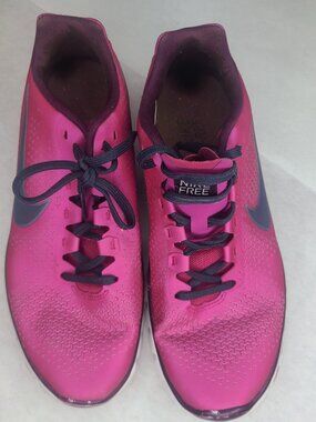 Nike Free 3.0 Sneakers Womens Size 8.5 Raspberry 512237-601 Running Jogging